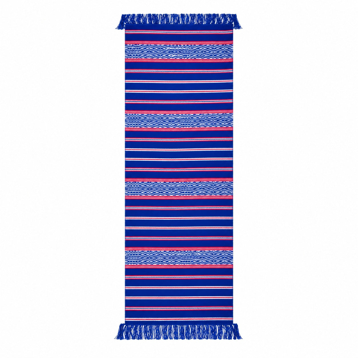 Ștergar Daniela, culoare albastru cu rosu, 105x37cm