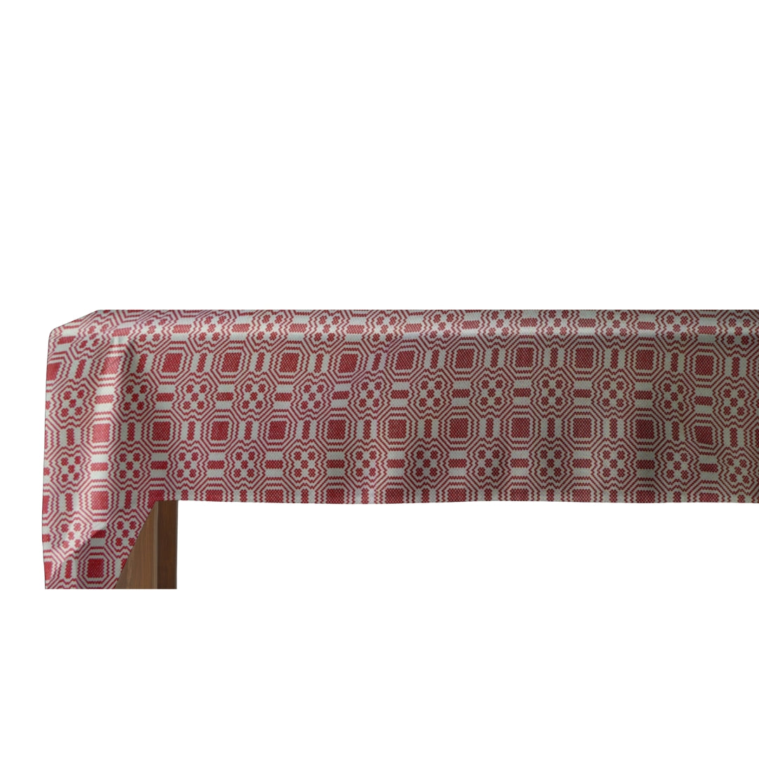 Față de masă rustică, Rosu