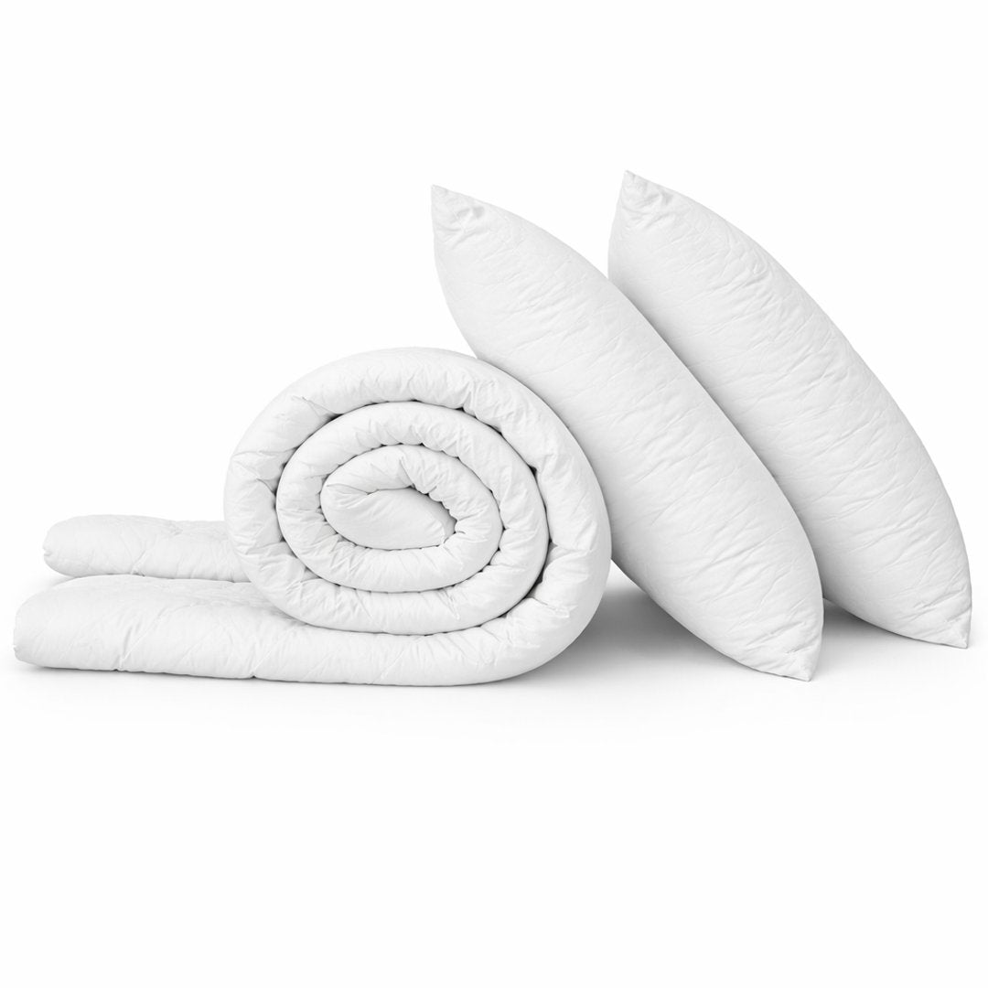 Set Pilotă de Primăvară-Vara – 250 g/m2 cu 2 perne 50×70 cm, albă