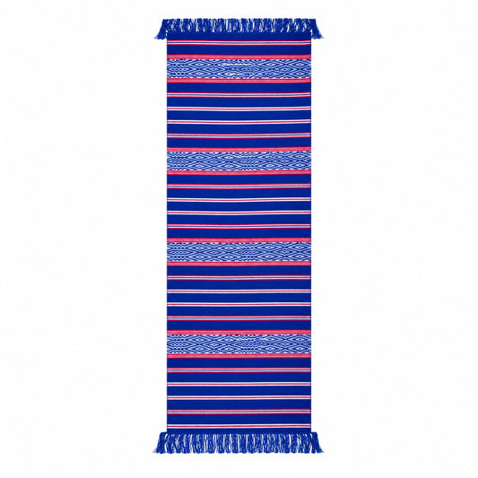 Ștergar Daniela, culoare albastru cu rosu, 105x37cm