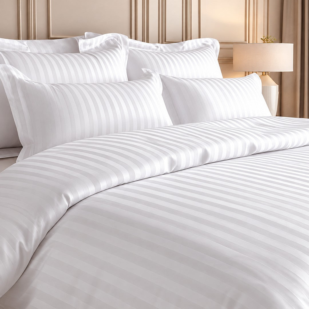 Pachet 5 Lenjerii Hotel King Satin Damasc 2cm Venus