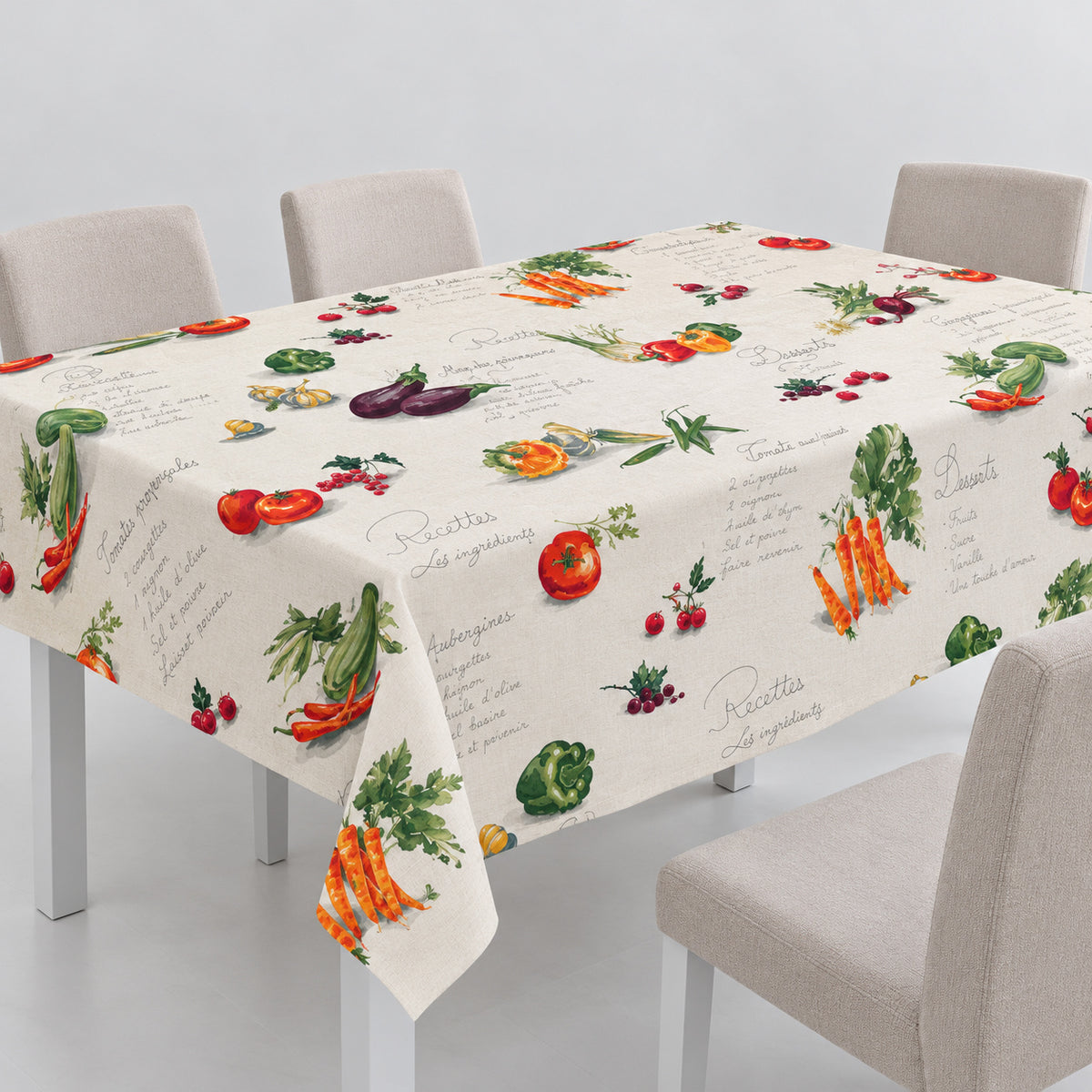 Față de masă imprimată, legume - FMI3