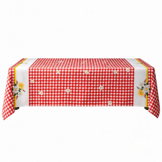 Față de masă carouri, Rosu, Motiv traditional