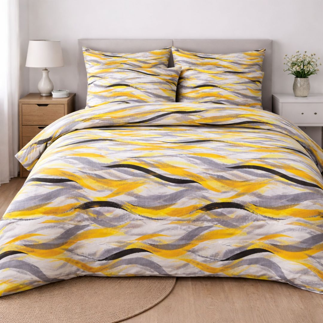 Lenjerie de Pat Polycotton Satinat  - doua persoane, LP15