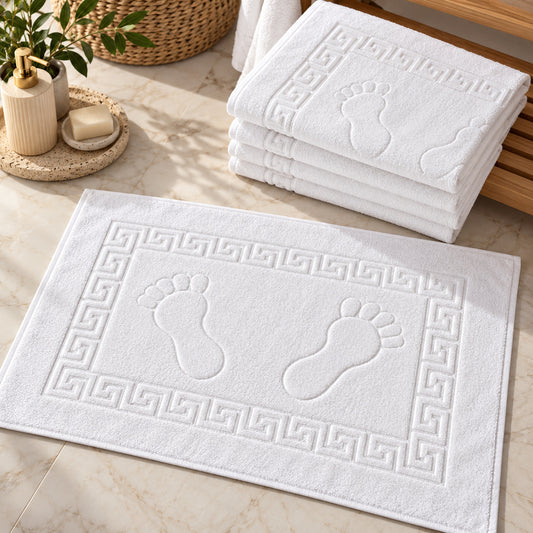 Set 5 Covorașe de Baie Hotel 850 gr./m², bordură grecească
